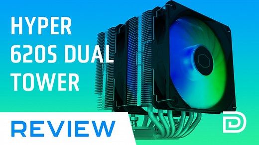 Watch Cooler Master Hyper 620S Dual Tower CPU Air Cooler Review on Amazon Live