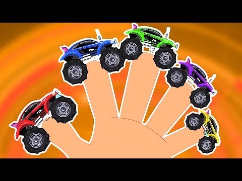 Monster Truck Finger Family | Kindergarten Nursery Rhymes For Babies