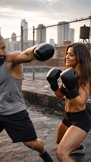 Couple Boxing Challenge Gone Wrong 😂🥊#couple #funny #shortsfeed