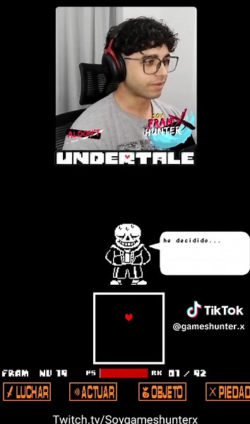 Desafío a Sans en Undertale