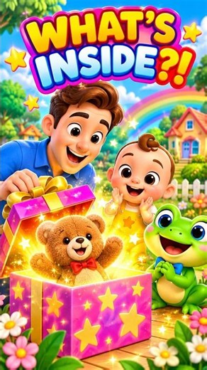 🎁🐸 What's inside the Magic Box? Let's open it and find out! #magicbox #cocomelon #babysongs