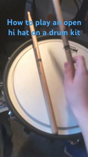 How to play an open hi hat #drums #drumsetups #drumkits #drummer