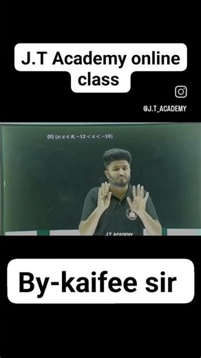 class 11th interval Question By-Kaifee sir JT Academy
