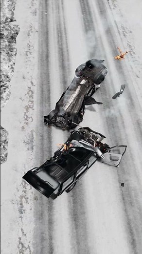 Realistic Highway Car Crashes #319