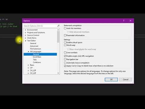 Hướng dẫn hiển thị Line number , các gợi ý từ khoá, thư viện trong Visual Studio 2019