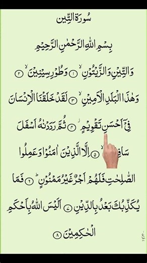Let's Listen and Learn Surah At-Teen with Finger Tracki...