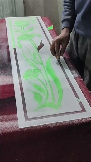 hand made window glass work etching