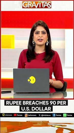 Indian Rupee Falls Below 90/USD Amid Rising Economic Pressures | WION