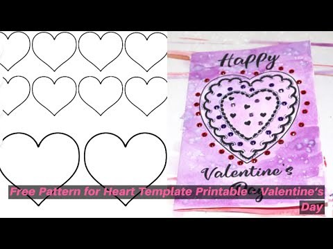 Free Pattern for Heart Template Printable – Valentine’s Day