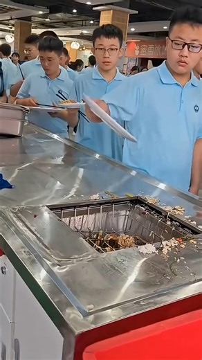 Students Put Leftover Food in This Machine... And It Turned Into Fuel 😨 #shortvideo
