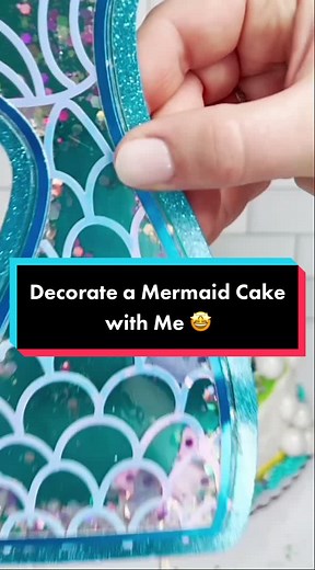 Decorate a Mermaid Cake with DIY Cricut Decor