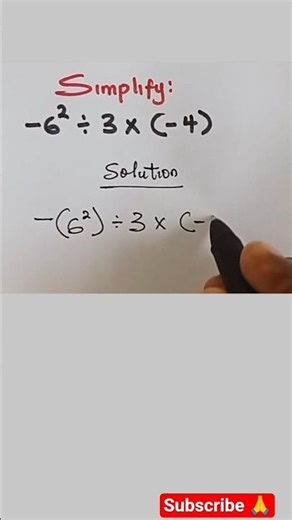 Applying BODMAS/PEMDAS Rules #maths #algebra #exam #shorts