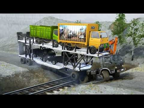 Amazing !!! Obstacle !!! Trucks vs Dangerous Roads | #spintires #mudrunner American Wilds Part-13