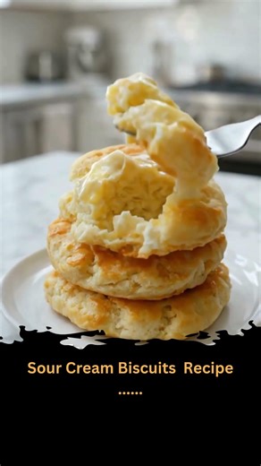 3-Ingredient Sour Cream Biscuits