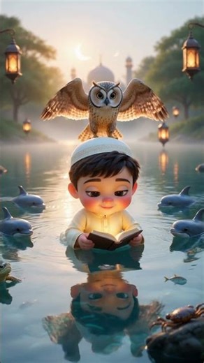 La ilaha illallah 🌙When Baby Sees Allah’s Name in Water 😢✨ #Shorts