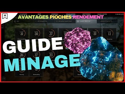 New world : MINAGE Guide métier complet. Niveau 0 à 200