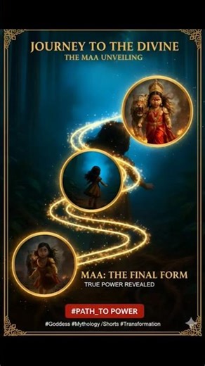 🔥From Fear to Divinity Baby Durga & Her Tiger Emerge | Cinematic Divine Short |BaalLeelaTunes #baby