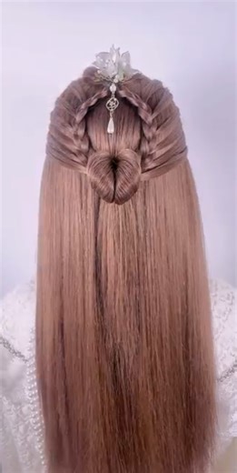 Romantic Heart Braid Hairstyle ❤️👑 Perfect Party Hair Look