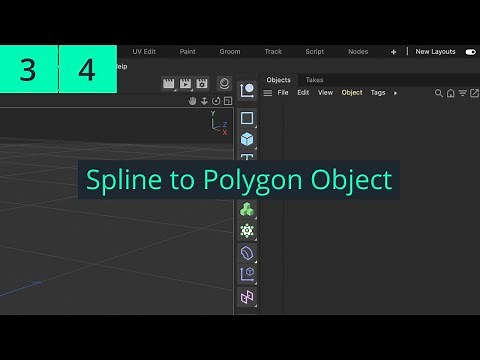 Full Cinema 4D 2023 Lecture | Lesson 3 | Part 4: From Splines to Polygon Objects