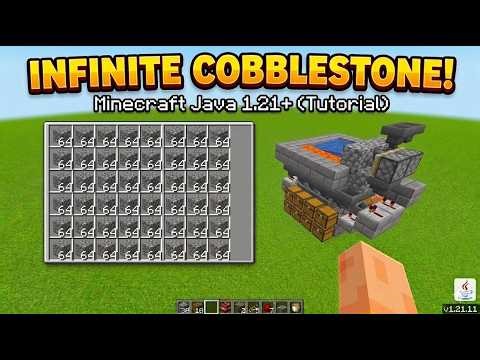 BEST Infinite Cobblestone Farm for Minecraft 1.21.11 Java