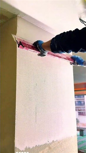 Wall leveling with scraper
