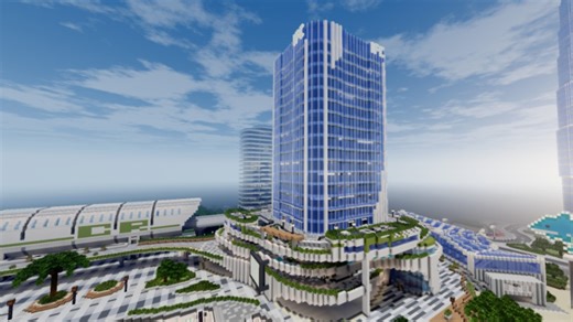 【Minecraft】在MC中建造一个商业综合体