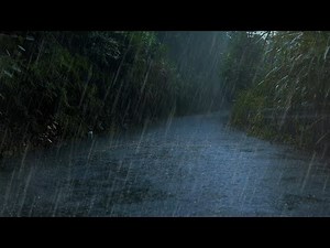 ✅[BGM] 10 hours of heavy rain and crazy thunder, sleep aid white noise ambient sound [ptsd]