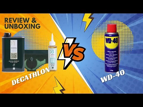 Unboxing & Comparing DECATHLON Bike Chain Lube, Cleaner, & Degreaser vs. WD-40 | Which is Best?