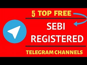 5+ Best SEBI Registered Stock Market Telegram Channels 2024