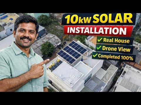 Is Your EB Bill Above ₹20,000? Watch This 10kW Solar Installation Full Video