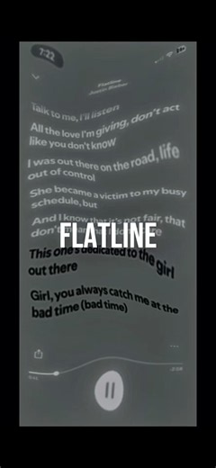 flatline - justin bieber | #lyrics #spotify