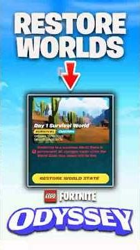 NEW Restore Worlds Feature in NINJAGO x LEGO Fortnite Odyssey! (INSANE!)