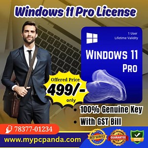 Get 89% Discount on Windows 11 Pro License 100% Genuine License key with GST Bill Up to 10% additional cashback on every purchase Up to 30% discount on bulk purchase Technical support available Call now for more details - 7837701234 Visit Website now - www.mypcpanda.com | MY PC PANDA | Facebook