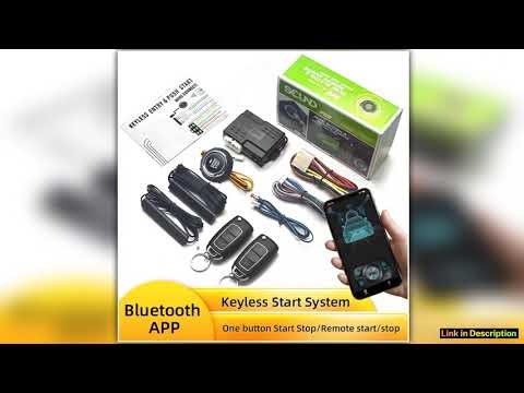 Universal Car Alarm Auto Start Stop System Remote Control Engine Ignition Autostart Kit Keyless