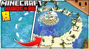 I transformed the ocean into an axolotl island in Minecraft hardcore