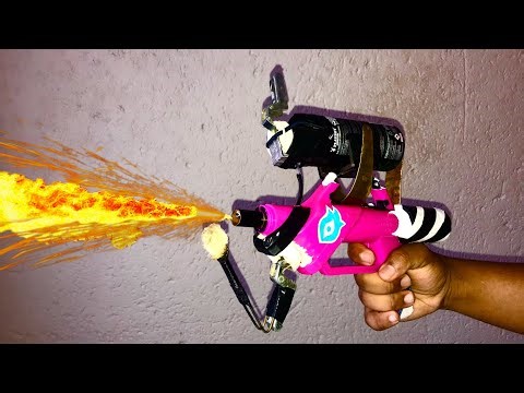 How I made a Real Mini Flamethrower Gun !