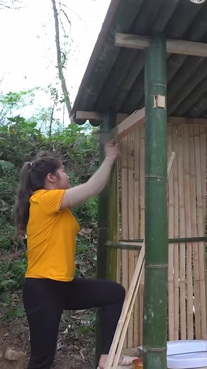 5.3K views · 58 reactions | Building a toilet out of bamboo, septic tank system made of iron barrels #LyHoangLinh #Bushcraft #PrimitiveCookingKTFood | Primitive Cooking KT Food | Facebook