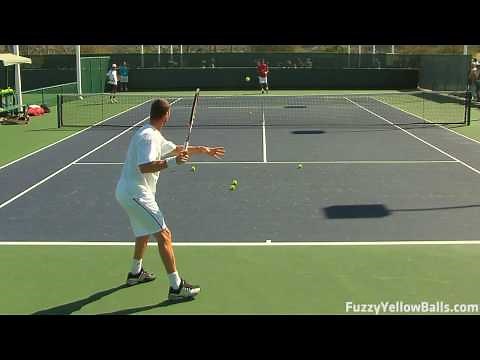Marat Safin Forehands from the Back Perspective in HD