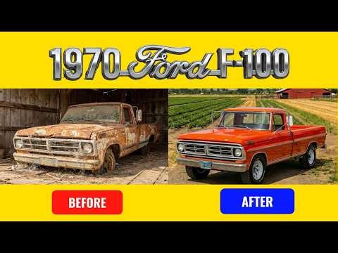 ABANDONED 1970 Ford F-100 Buried for Decades — Full Cinematic ASMR Restoration