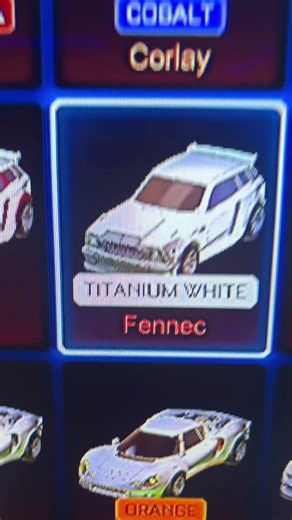 Recommended Titanium White Fennec Preset for Rocket League