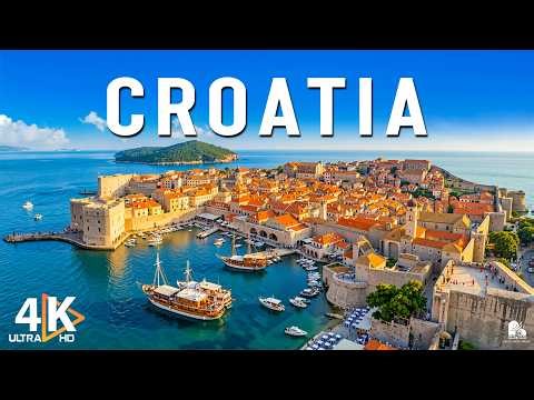 Croatia 4K 🇭🇷 Dubrovnik, Hvar & Adriatic Coast – Crystal Clear Sea & Old Town Beauty