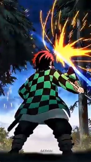 Demons layer Tanjiro kamado fighting skills #viral #anime edit #sub