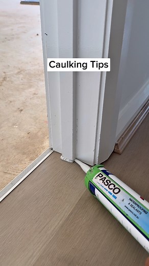Caulking Tips, sealing a door jam, 518k views completed. Target 10M views #caulking #foryouシ #goviral #melbourne #construction #views1m | Caulking Melbourne