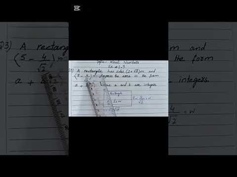 9th Class Math Ex 1.3 Q3 Solution | Rectangle Area with Surds | Punjab Board New Syllabus