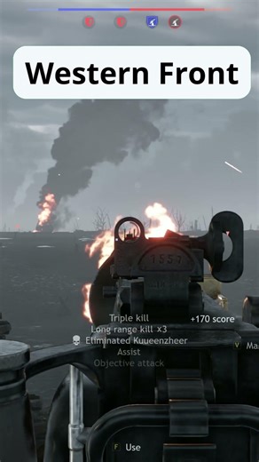 POV: Machine Gunner In WW I.