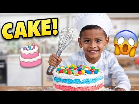 Cute Kid Making Cake | Fun Cooking Video 🍰