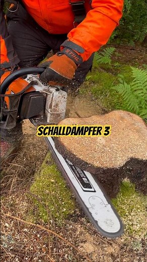 Schalldämpfer #forstwirtschaft #chainsaw #stihl #wood #motorsäge