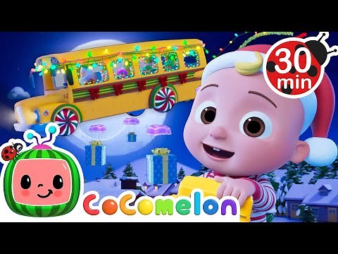 Wheels on the Christmas Bus Song! ❄️🎄 Merry Christmas! + More CoComelon Nursery Rhymes & Kids Songs