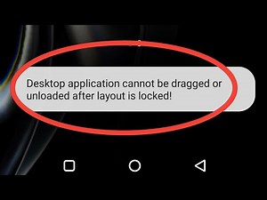 Desktop Application Cannot Be Dragged Or Unloaded After Layout Is Locked Lava