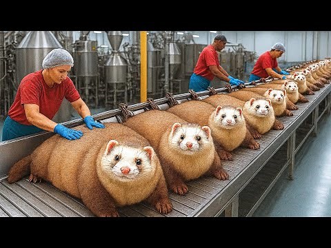 How Millions of Mink Are Farmed & Processed Each Year | Mink Fur & Civet Coffee Factory Secrets